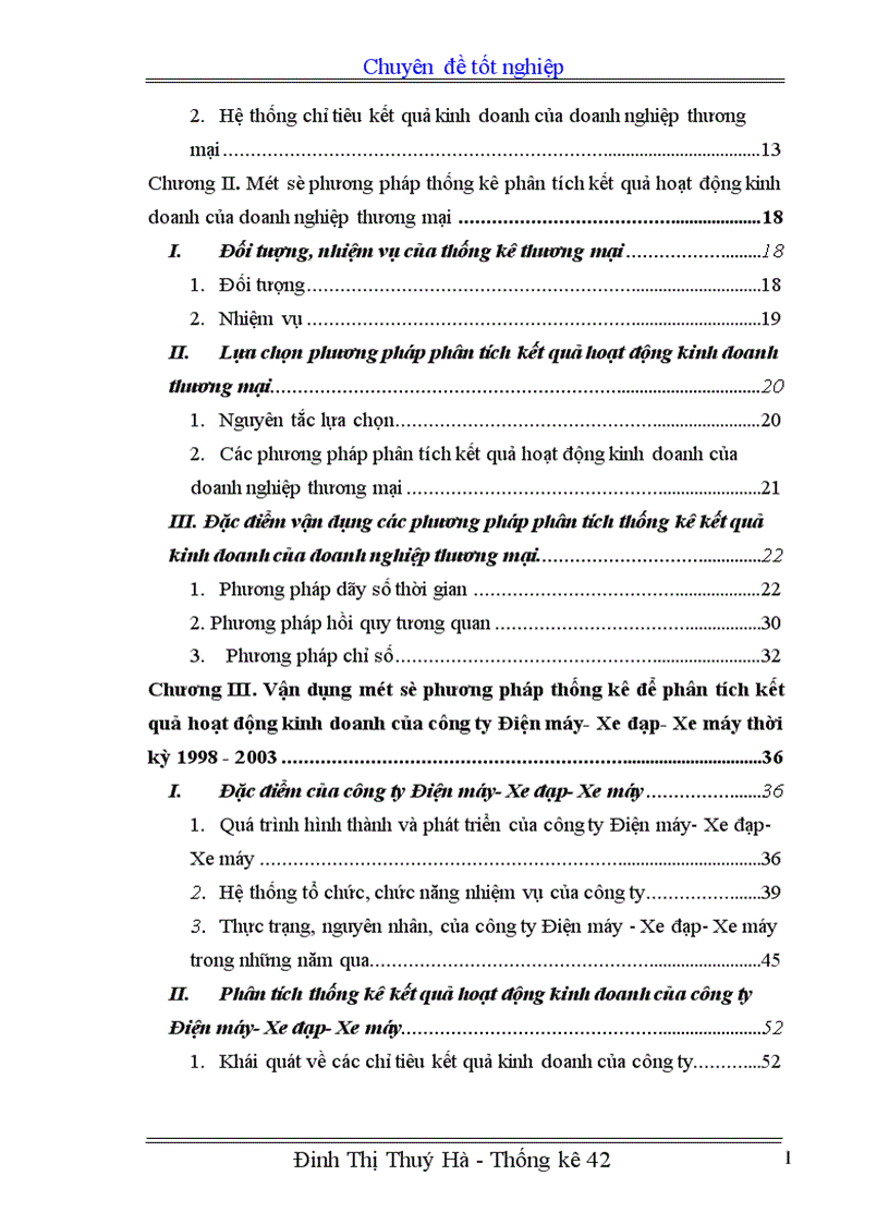 image for page Vận dụng một số phương pháp thống kê để phân tích kết quả hoạt động kinh doanh của công ty Điện máy Xe đạp Xe máy 1