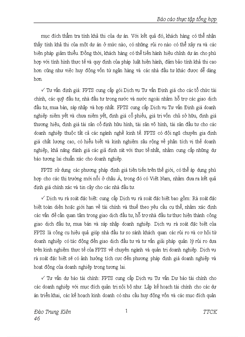 image for page Báo cáo thực tập tổng hợp tại Công ty Cổ phần chứng khoán FPT