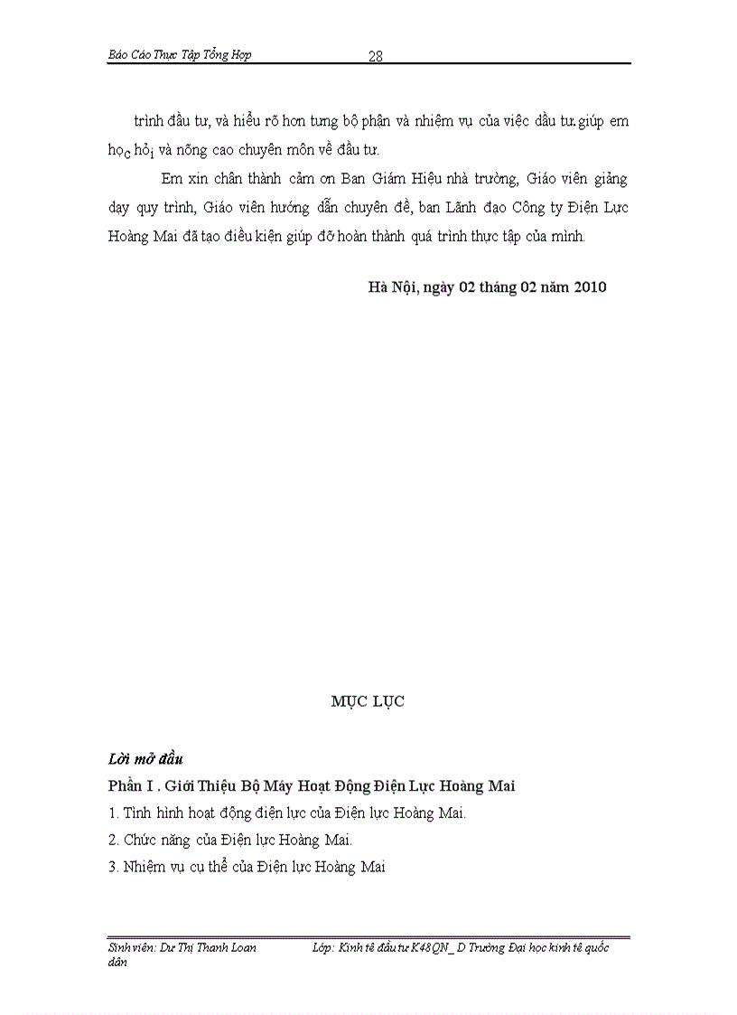 image for page Mô hình công tác tổ chức quản lý hoạt động đầu tư xây dựng điện lưc Hoàng Mai