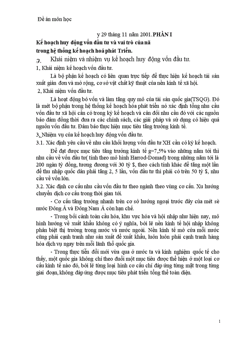 image for page Kế hoạch huy động vốn đầu tư và giải pháp huy động 1