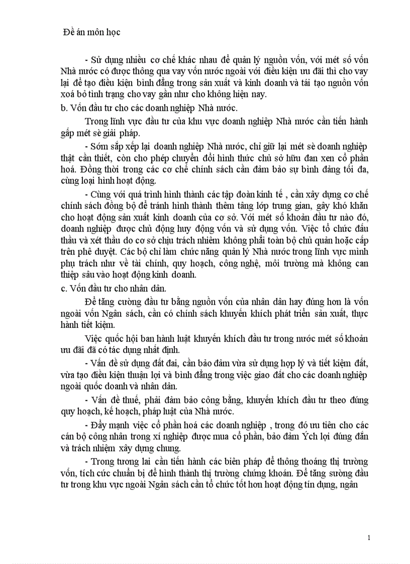 image for page Kế hoạch huy động vốn đầu tư và giải pháp huy động 1