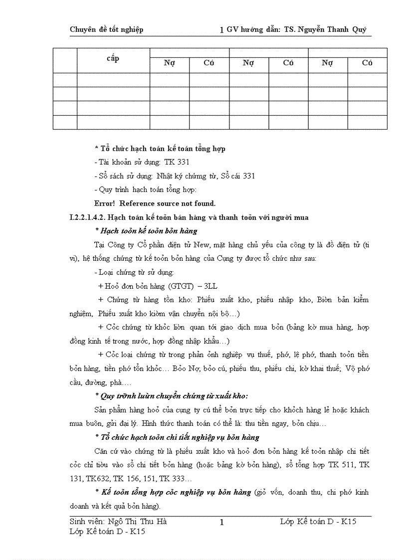 image for page Hoàn thiện kế toán tiêu thụ xác định kết quả kinh doanh tại Công ty Cổ phần điện tử New 1