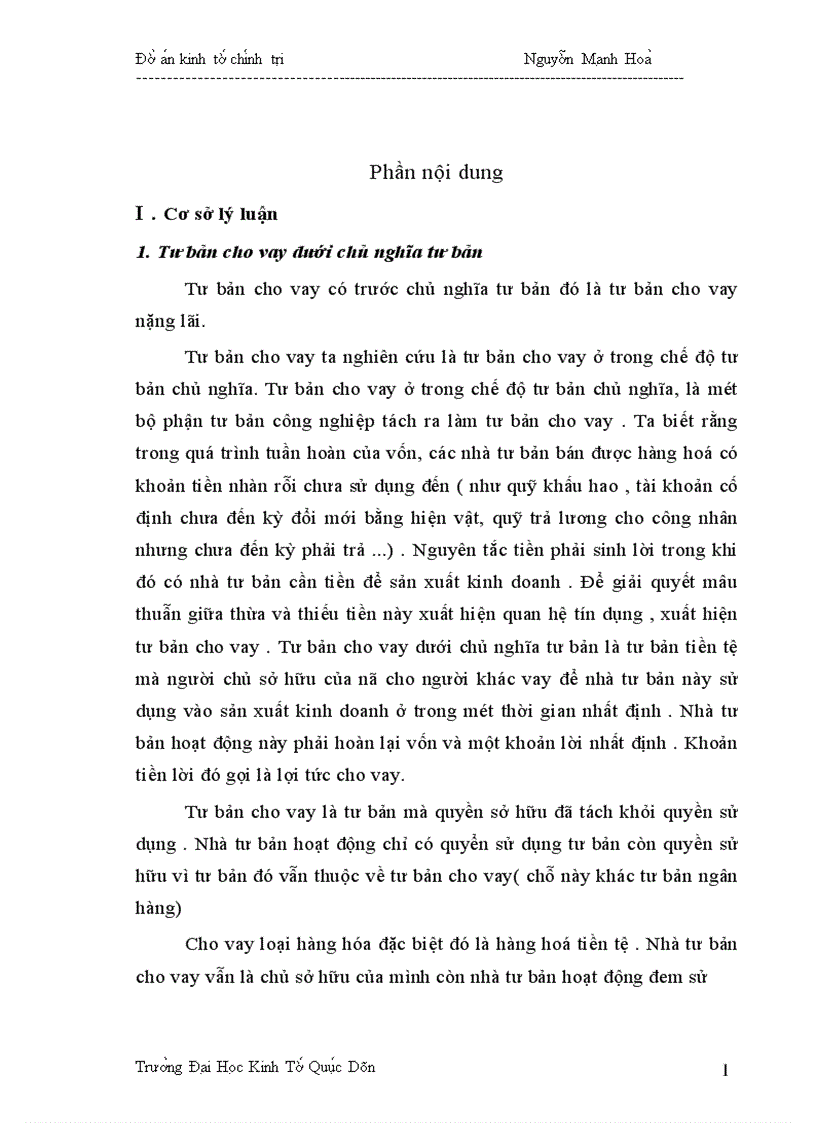 image for page Phân tích bản chất chức năng hình thức và vai trò của tín dụng trong nền kinh tế định hướng xã hội chủ nghĩa ở nước ta