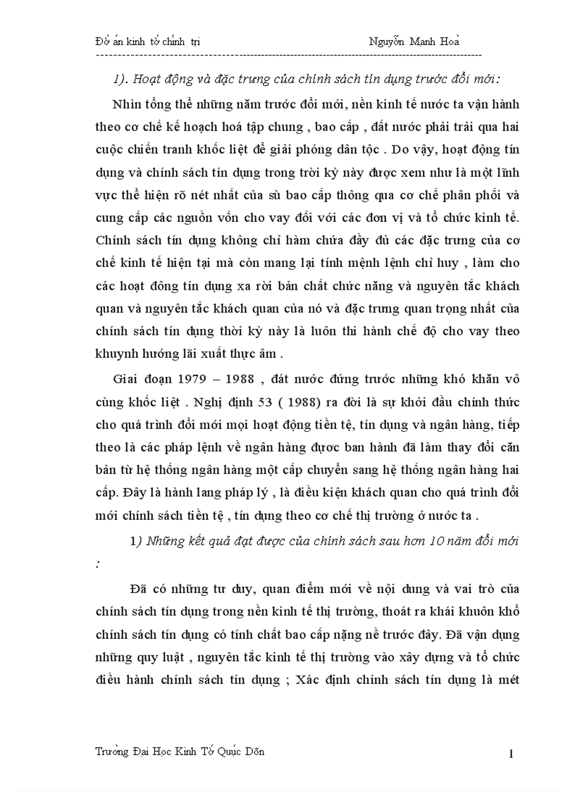 image for page Phân tích bản chất chức năng hình thức và vai trò của tín dụng trong nền kinh tế định hướng xã hội chủ nghĩa ở nước ta