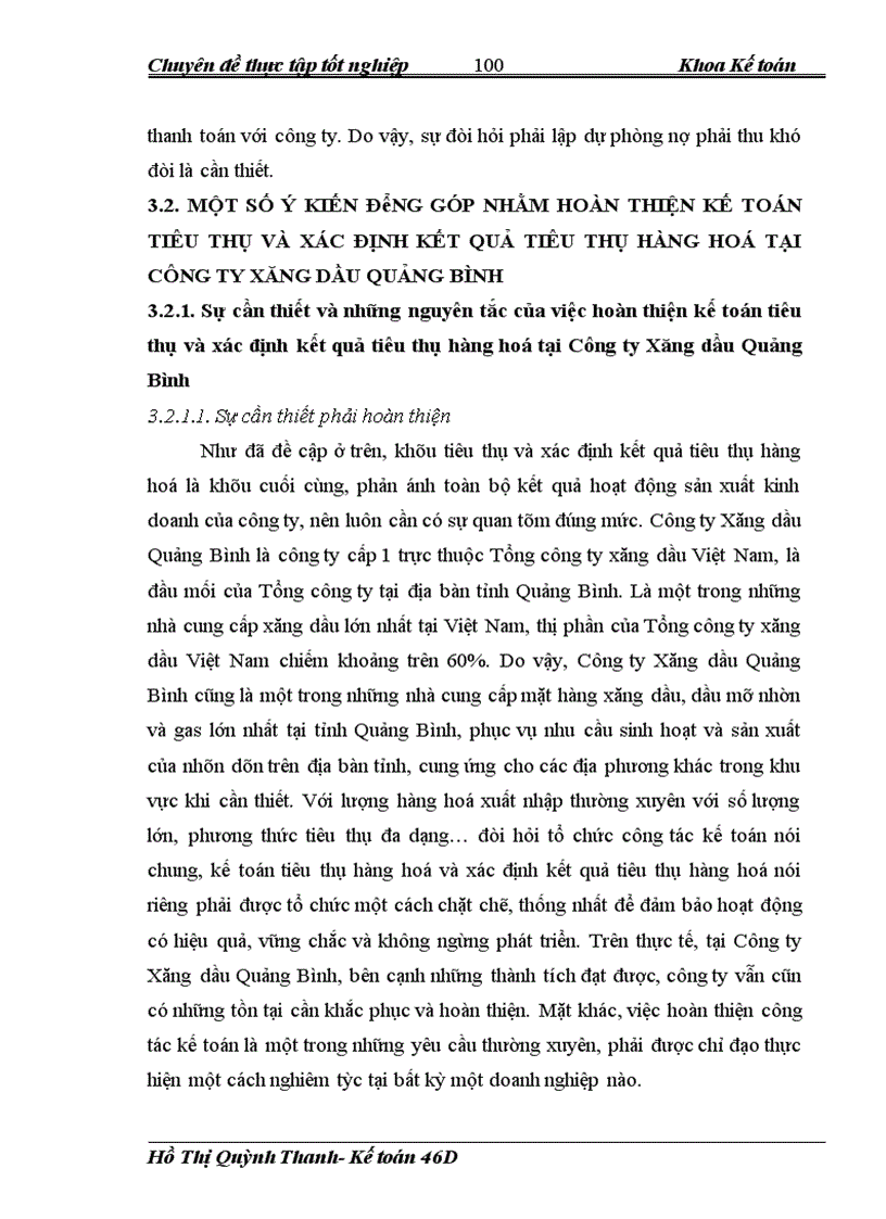 image for page Hoàn thiện kế toán tiêu thụ và xác định kết quả tiêu thụ hàng hoá tại Công ty Xăng dầu Quảng Bình 1