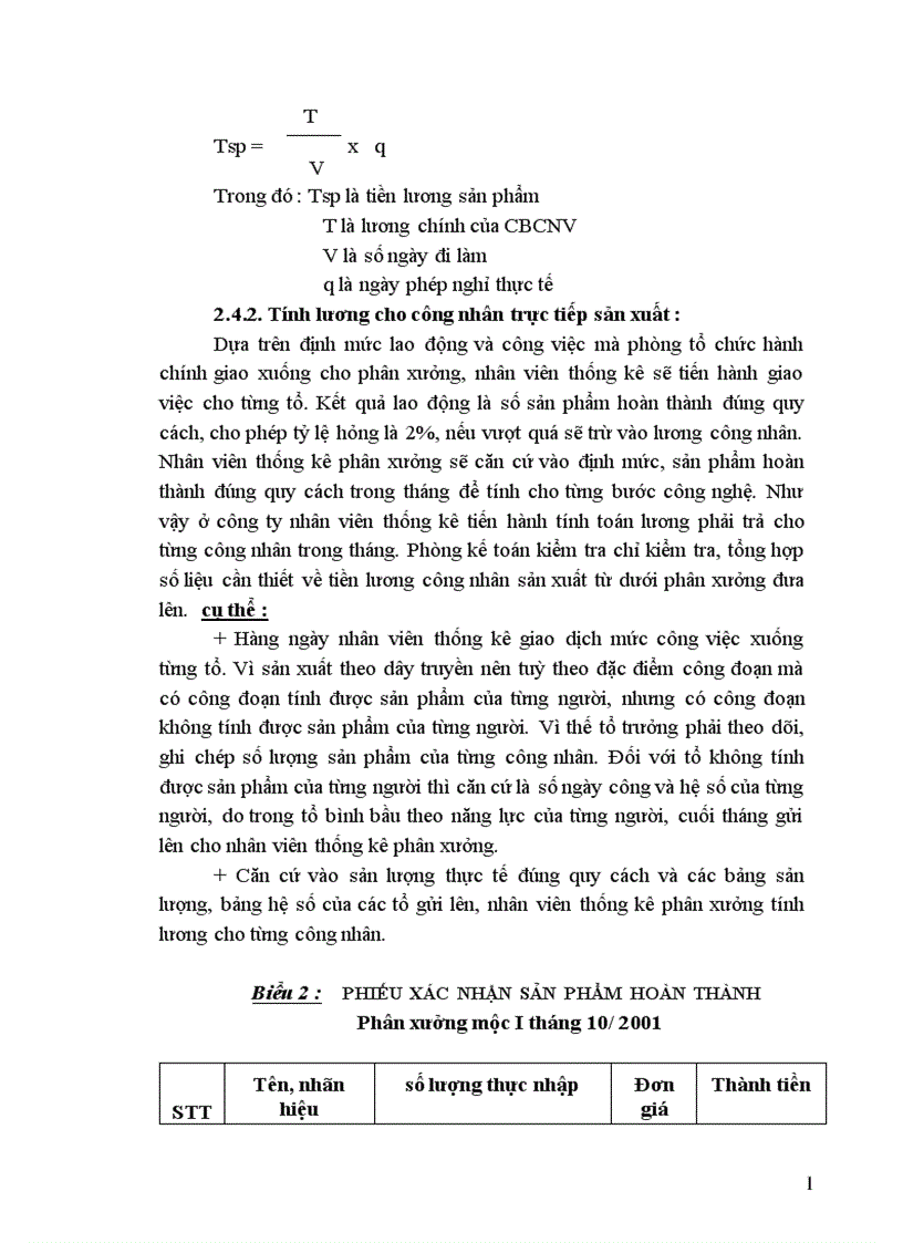 image for page Tổ chức hạch toán tiền lương và các khoản trích theo lương tại Công ty cổ phần Chương Dương 1