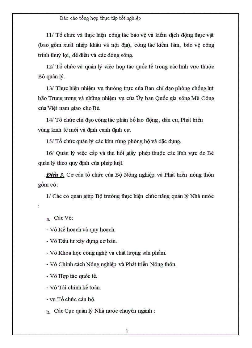 image for page Báo cáo thực tập tổng hợp của Bộ Nông nghiệp và phát triển nông thôn