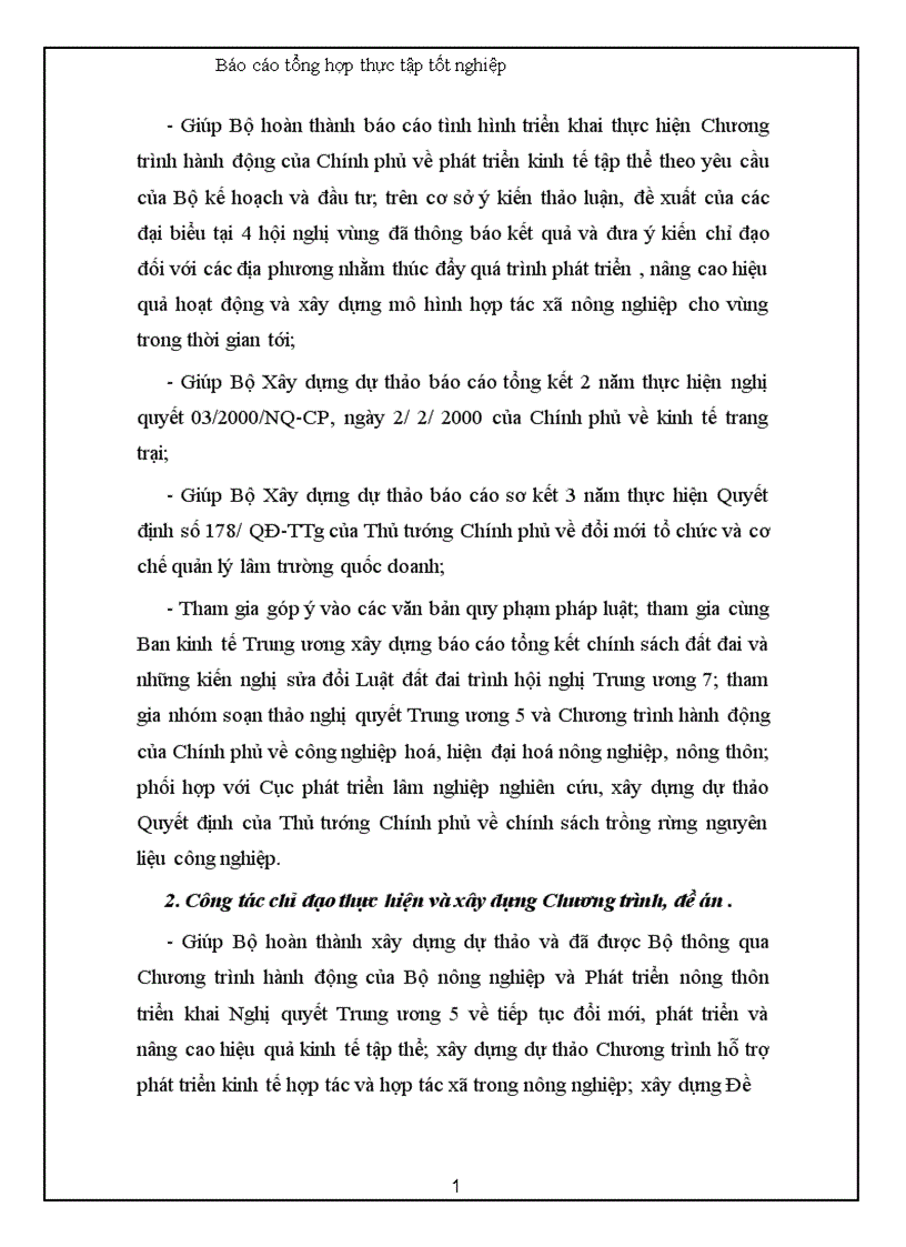 image for page Báo cáo thực tập tổng hợp của Bộ Nông nghiệp và phát triển nông thôn