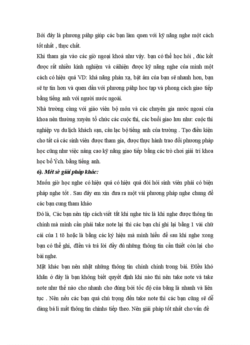 image for page Nguyên nhân và giải pháp khắc phục tâm lý ngại học môn nghe tiếng Anh đối với sinh viên năm thứ nhất ở các trường đại học