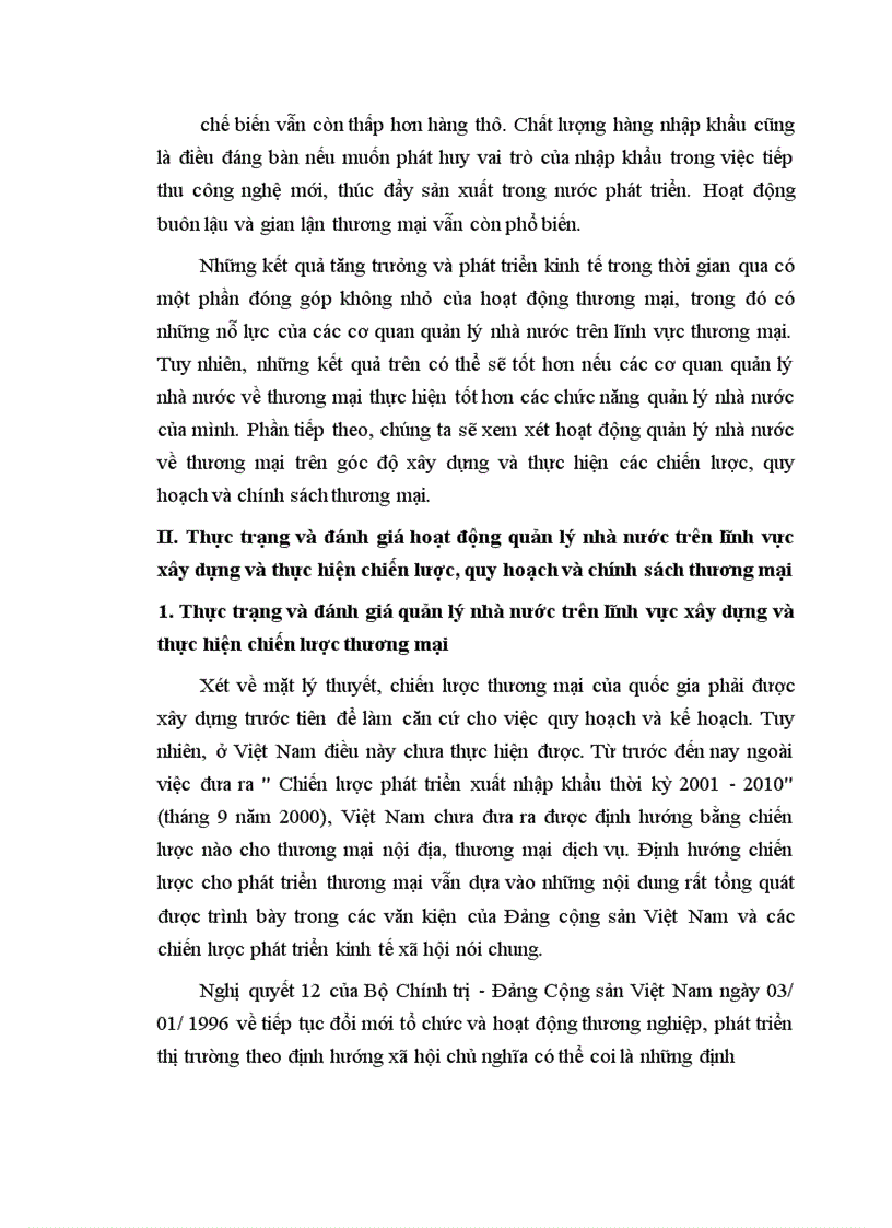 image for page Đổi mới và hoàn thiện công tác xây dựng chiến lược quy hoạch và chính sách thương mại ở nước ta nhằm nâng cao hiệu lực quản lý nhà nước về thương mại đến năm 2010