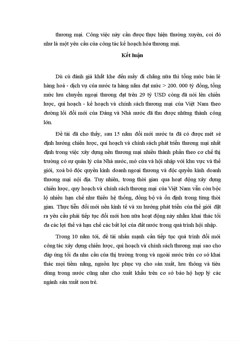 image for page Đổi mới và hoàn thiện công tác xây dựng chiến lược quy hoạch và chính sách thương mại ở nước ta nhằm nâng cao hiệu lực quản lý nhà nước về thương mại đến năm 2010