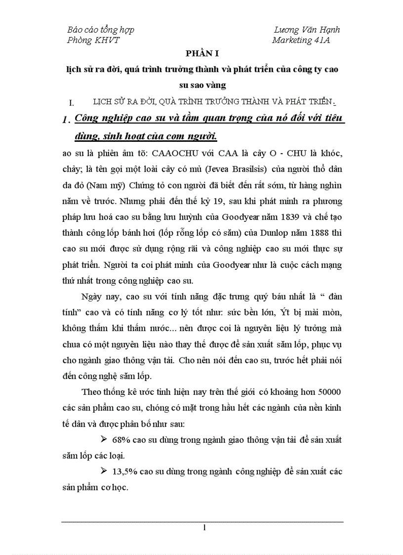 image for page Báo cáo thực tập tổng hợp của công ty cao su sao vàng