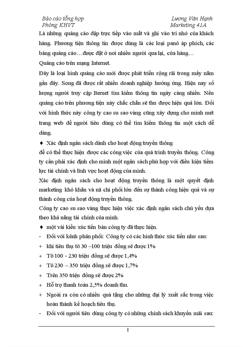 image for page Báo cáo thực tập tổng hợp của công ty cao su sao vàng