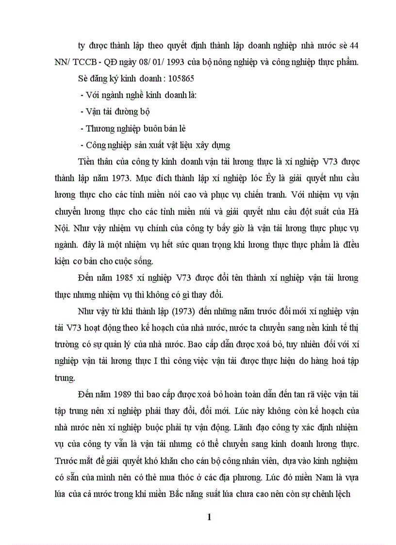 image for page Sử dụng phương pháp thống kê trong việc đánh giá hiệu quả sản xuất kinh doanh ở công ty kinh doanh vận tải lương thực 1