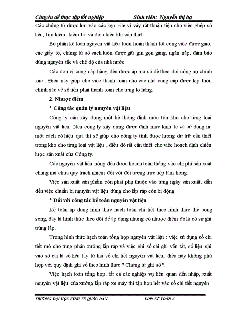 image for page Kế toỏn nguyờn vật liệu tại Cụng ty TNHH SX TM Một Thành Viên Tiến Minh