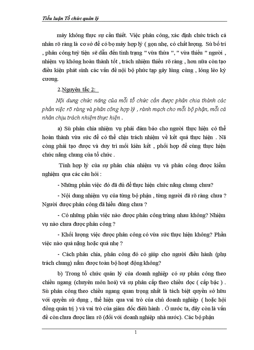image for page Liên hệ thực tiễn doanh nghiệp để phân tích ý nghĩa và mối quan hệ biện chứng giữa 8 nguyên tắc cơ bản về tổ chức 1