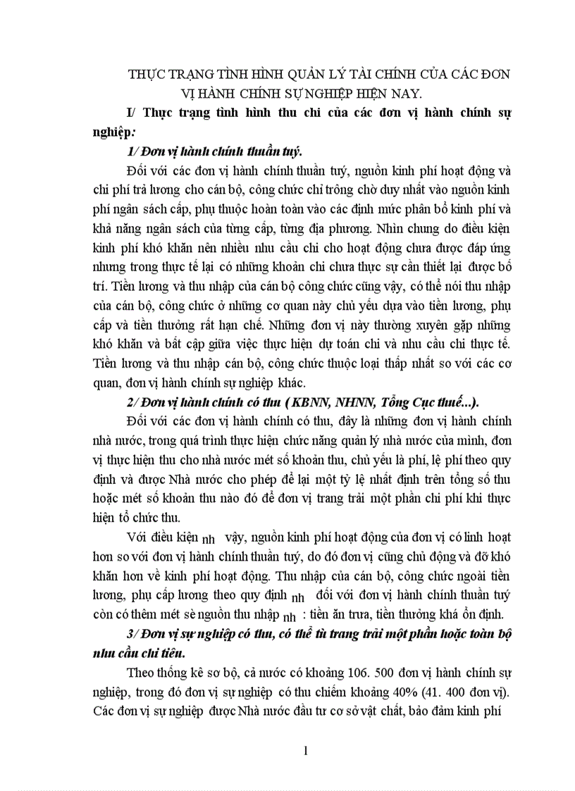 image for page Thực trạng tình hình quản lý tài chính của các đơn vị hành chính sự nghiệp hiện nay