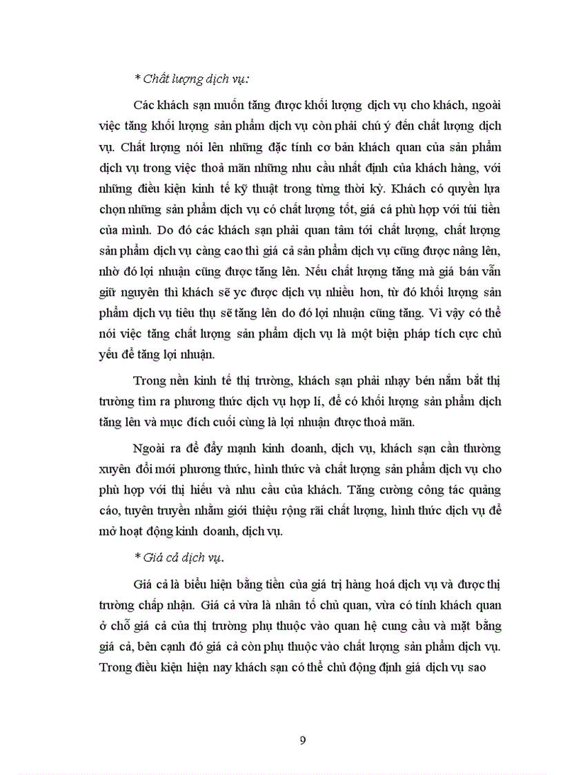 image for page Một số giải pháp nhằm nâng cao lợi nhuận của Khách sạn Phương Nam