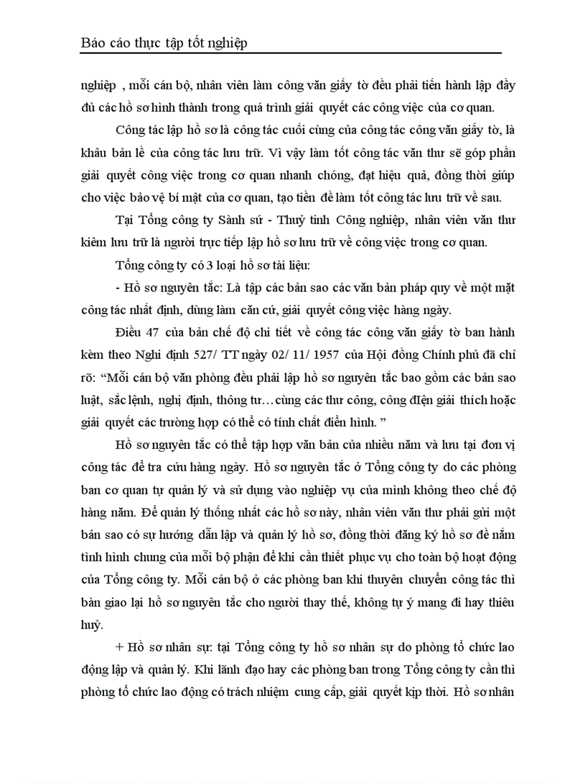image for page Một số biện pháp nâng cao hiệu quả công tác Văn thư Lưu trữ trong văn phòng Tổng công ty Sành sứ Thuỷ tinh C ông nghiệp 1