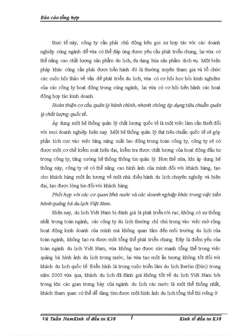 image for page Báo cáo thực tập tại Công ty du lịch cổ phần Bưu điện