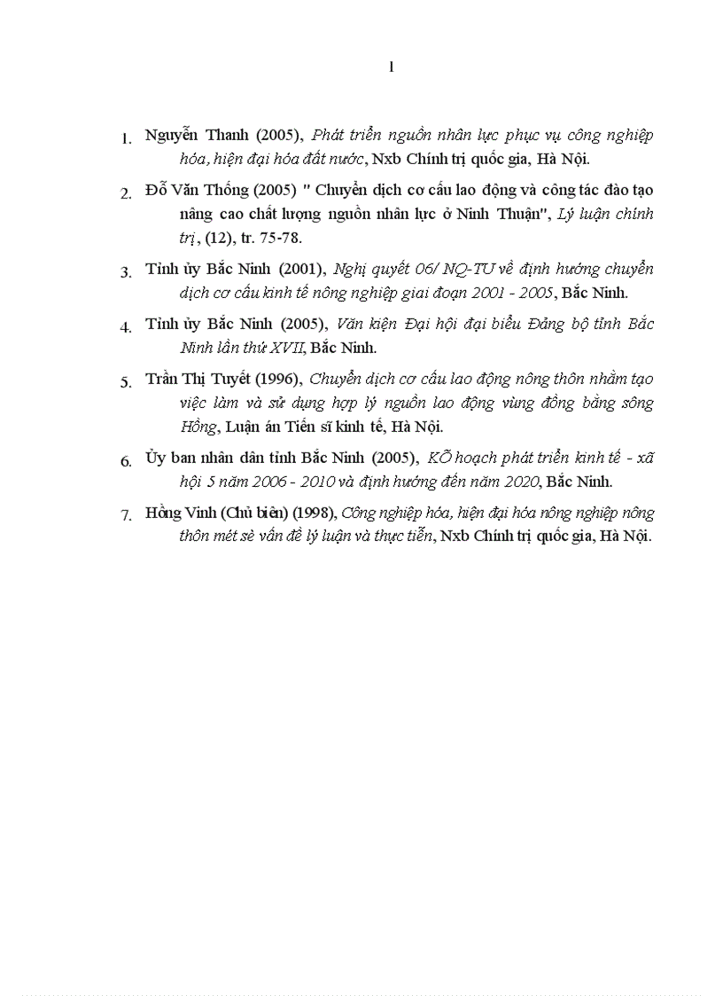 image for page Nguồn nhân lực trong quá trình công nghiệp hóa hiện đại hóa nông nghiệp nông thôn ở tỉnh Bắc Ninh