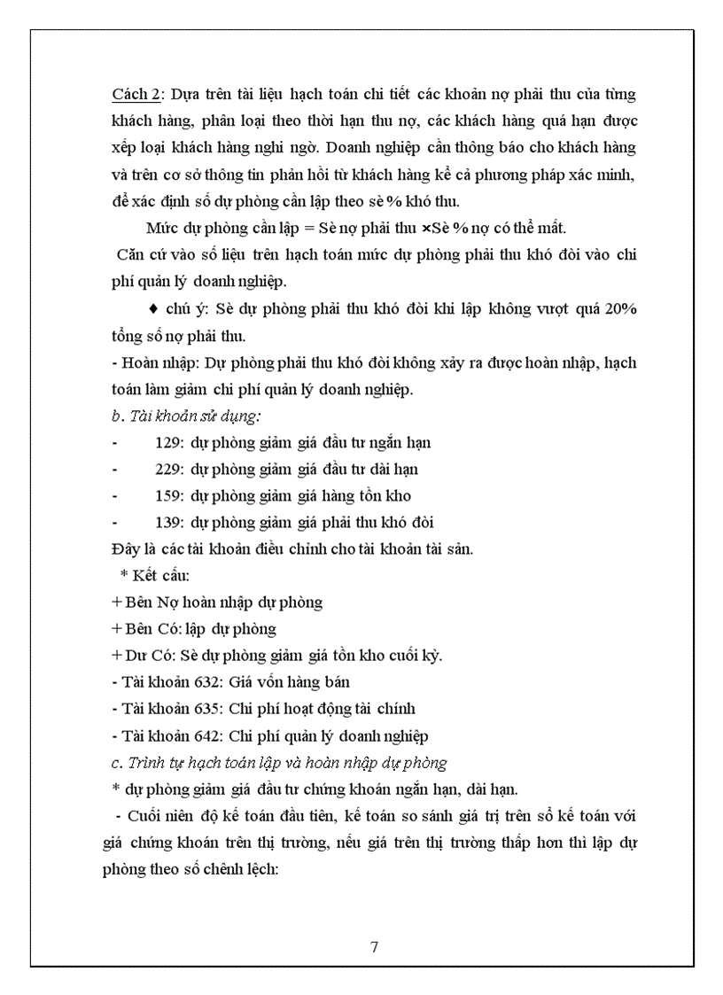 image for page Kế toán các loại dự phòng trong doanh nghiệp 1