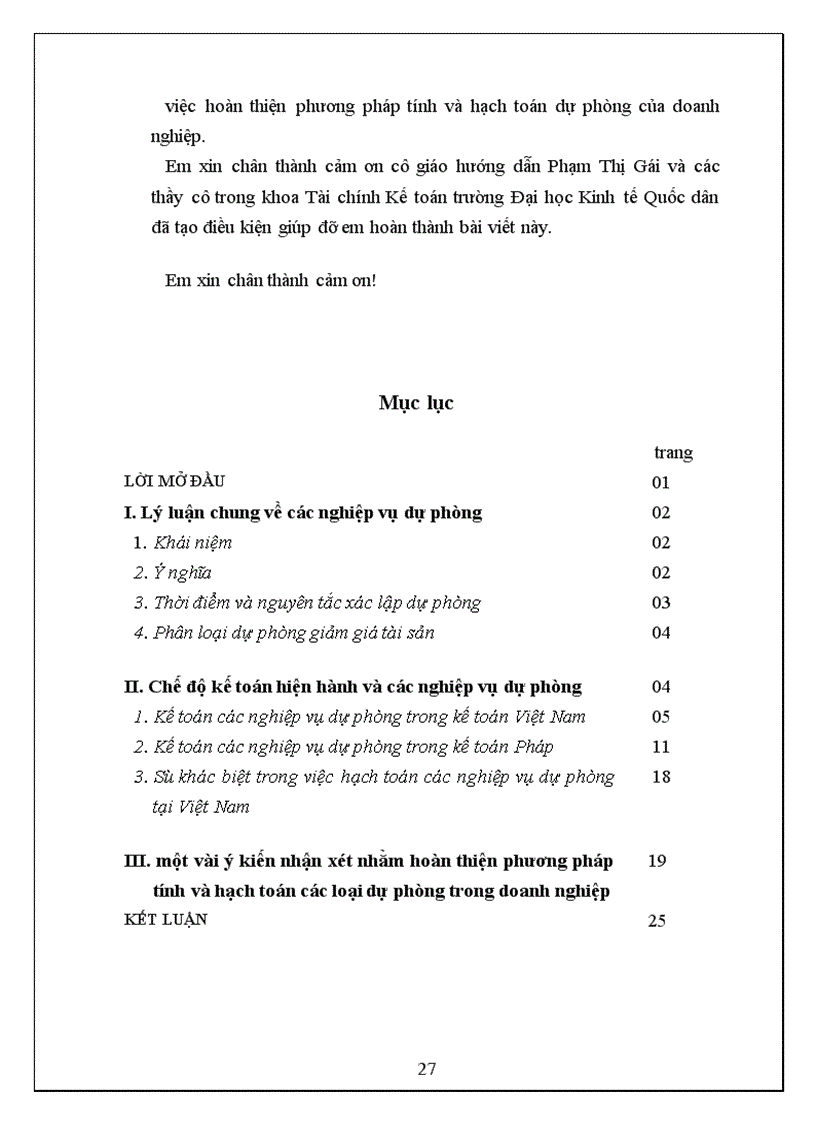 image for page Kế toán các loại dự phòng trong doanh nghiệp 1