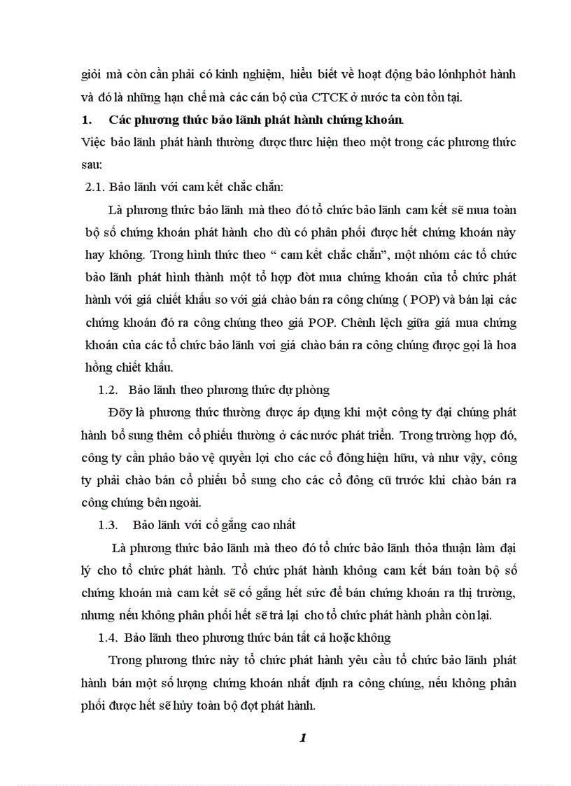 image for page Hoàn thiện hoạt động bảo lãnh phát hành chứng khoán tại Công ty chứng khoán Ngân hàng Đầu tư và Phát triển Việt Nam 1