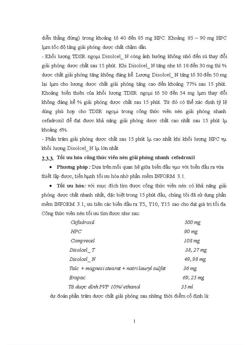 image for page Nghiên cứu bào chế viên nén cefadroxil giải phóng nhanh bằng phương pháp dập viên qua tạo hạt ướt