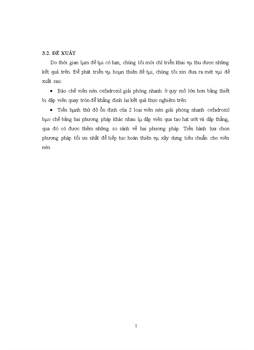 image for page Nghiên cứu bào chế viên nén cefadroxil giải phóng nhanh bằng phương pháp dập viên qua tạo hạt ướt