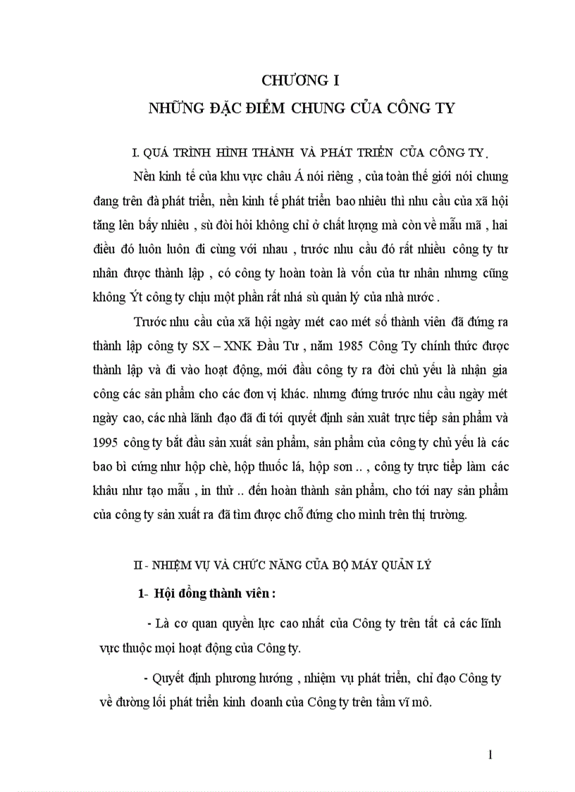 image for page Quản lý chi phí và tính giá thành sản phẩm ở Công ty Sản xuất Xuất nhập khẩu Đầu tư