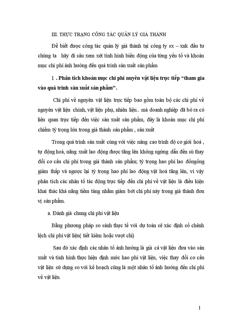 image for page Quản lý chi phí và tính giá thành sản phẩm ở Công ty Sản xuất Xuất nhập khẩu Đầu tư