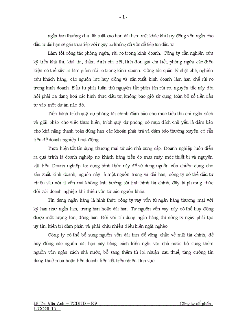 image for page Một số giải pháp nhằm nâng cao hiệu quả sử dụng vốn ở Công ty cổ phần LICOGI 15 1