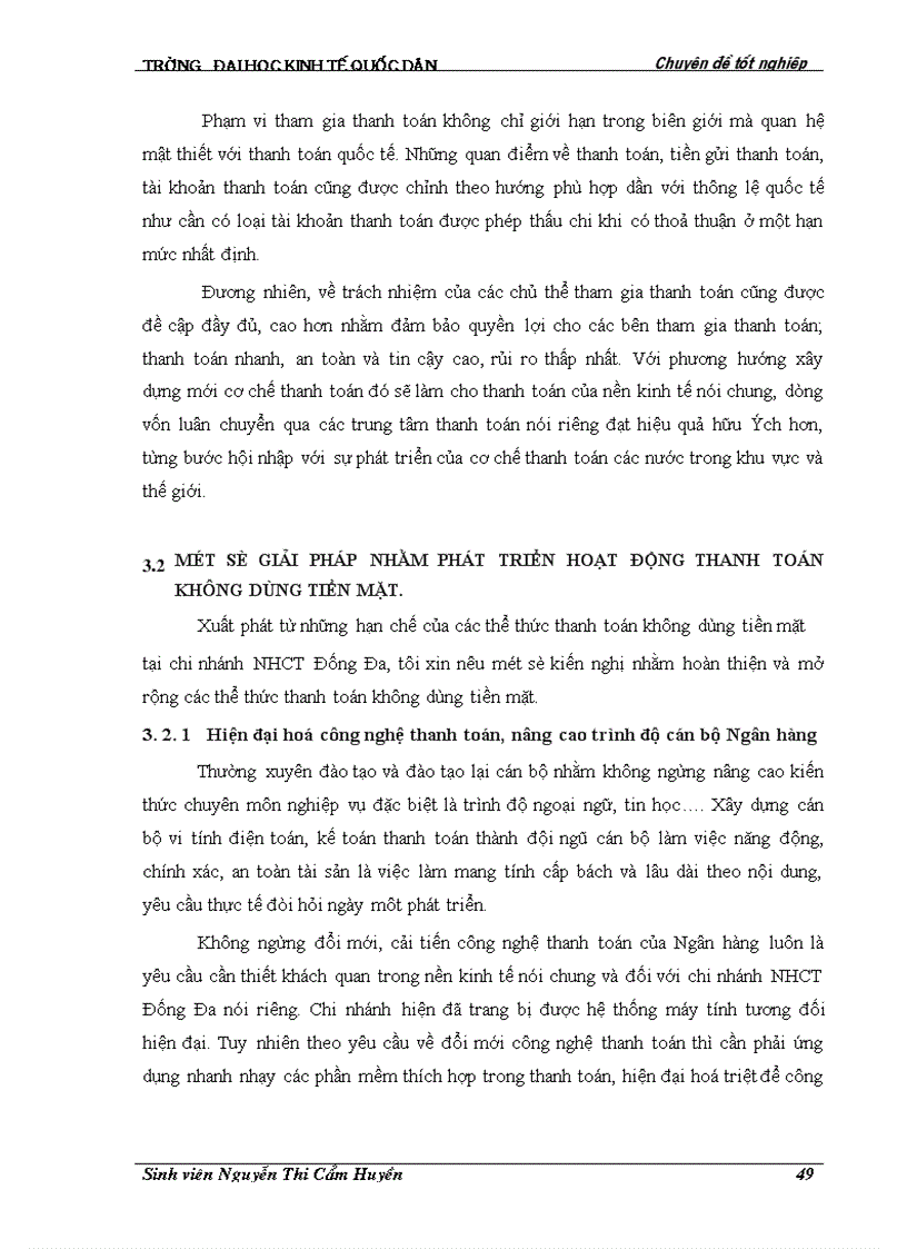 image for page Giải pháp mở rộng và hoàn thiện công tác thanh toán không dùng tiền mặt tại chi nhánh Ngân hàng Công thương Đống Đa 1
