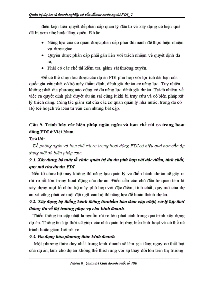 image for page Quản trị dự án và doanh nghiệp có vốn đầu tư nước ngoài FDI