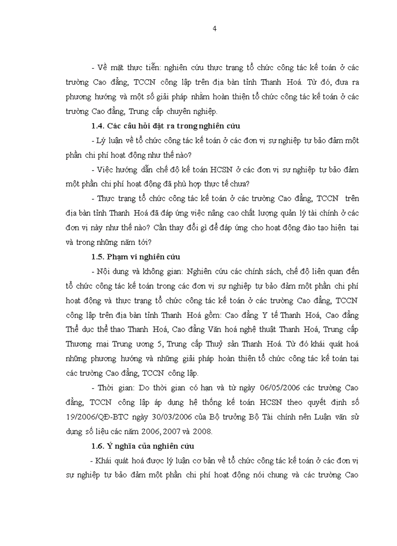 image for page Hoàn thiện tổ chức công tác kế toán ở các trường Cao đẳng Trung học chuyên nghiệp trên địa bàn tỉnh Thanh Hoá