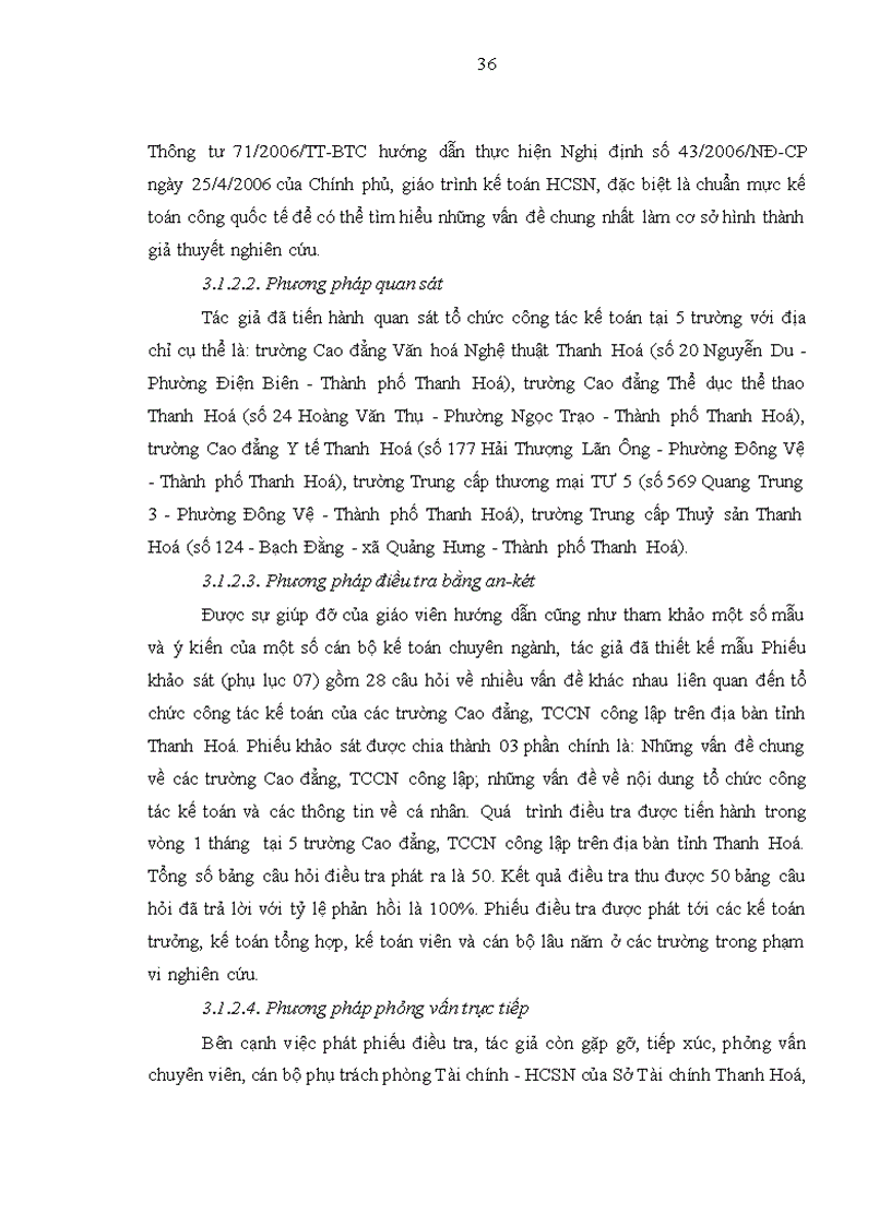 image for page Hoàn thiện tổ chức công tác kế toán ở các trường Cao đẳng Trung học chuyên nghiệp trên địa bàn tỉnh Thanh Hoá