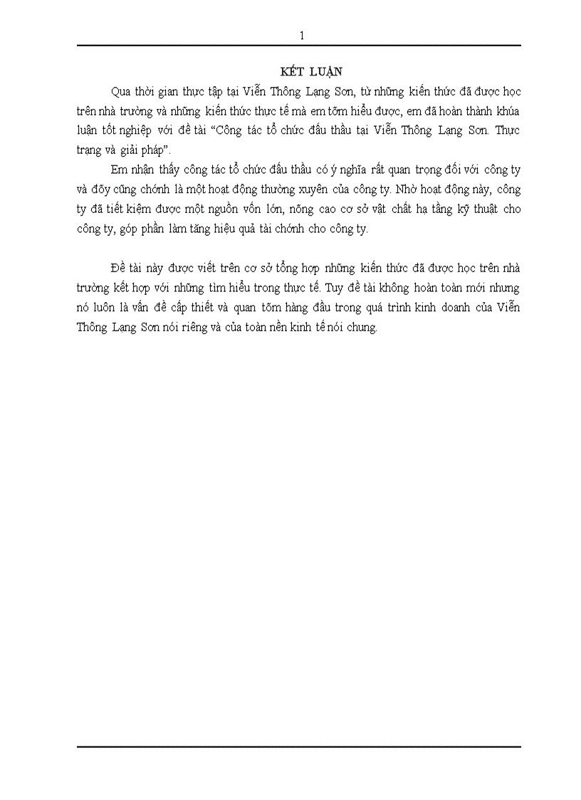 image for page Công tác tổ chức đấu thầu tại Viễn Thông Lạng Sơn Thực trạng và giải pháp 1