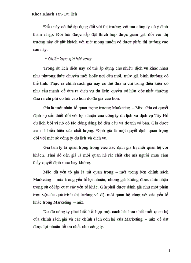 image for page Một số giải pháp nhằm mở rộng thị trường kinh doanh của công ty du lịch và dịch vụ Tây Hồ