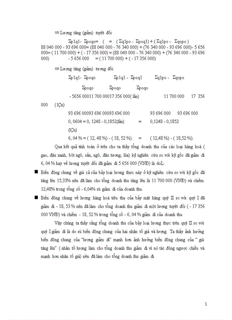 image for page Vận dụng phương pháp chỉ số để phân tích doanh thu của công ty trách nhiệm hữu hạn Việt Phương 1