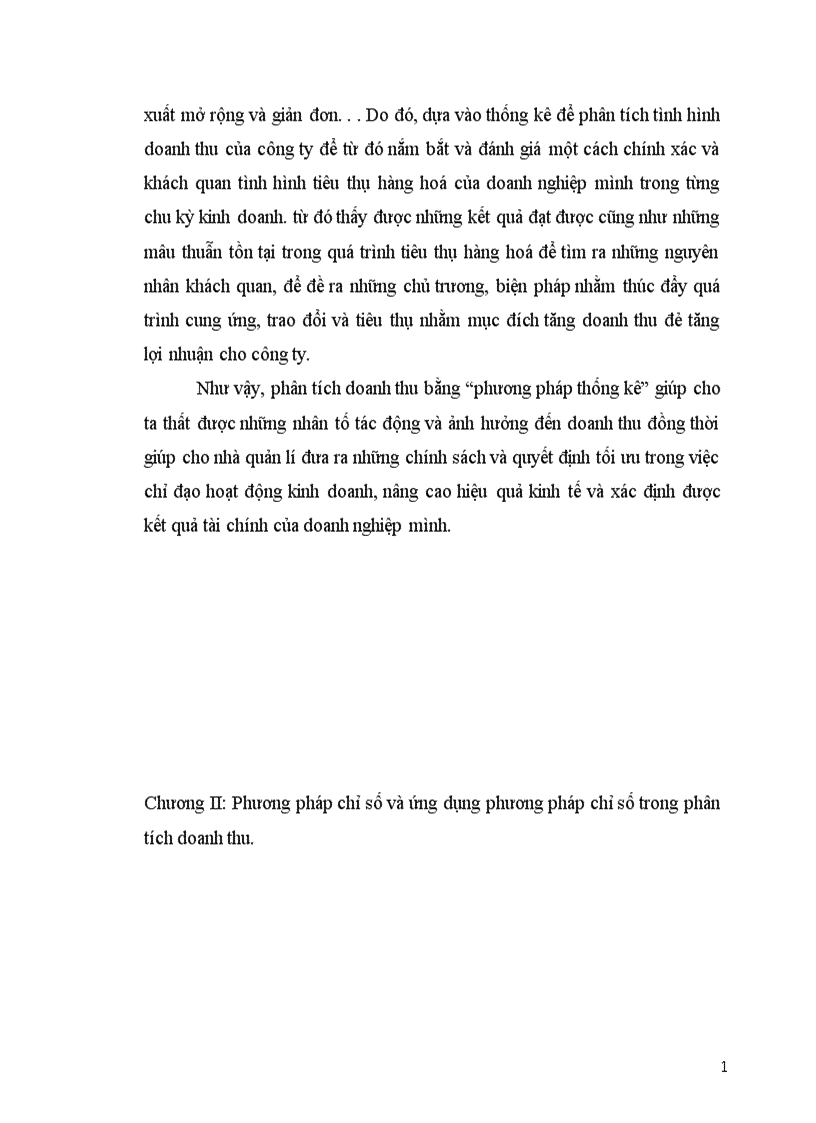 image for page Vận dụng phương pháp chỉ số để phân tích doanh thu của công ty trách nhiệm hữu hạn Việt Phương 1