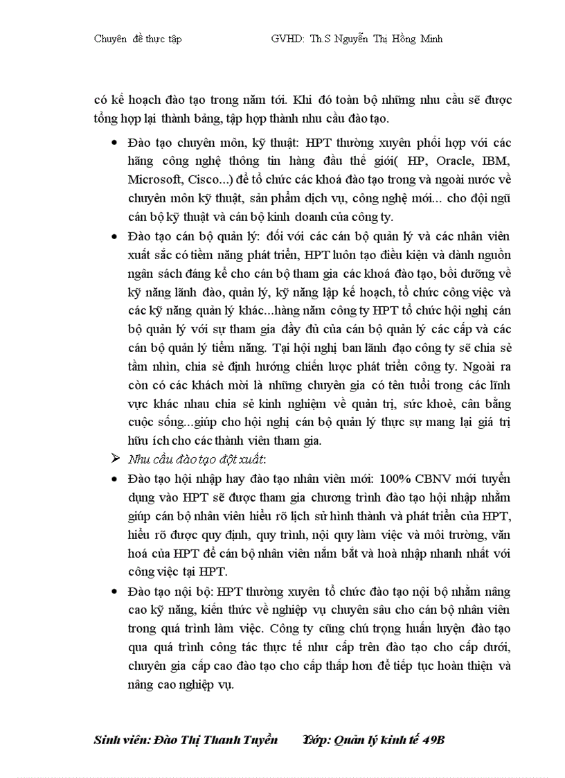 image for page Hoàn thiện công tác đào tạo và bồi dưỡng nguồn nhân lực tại công ty cổ phẩn dịch vụ công nghệ thông tin HPT 1