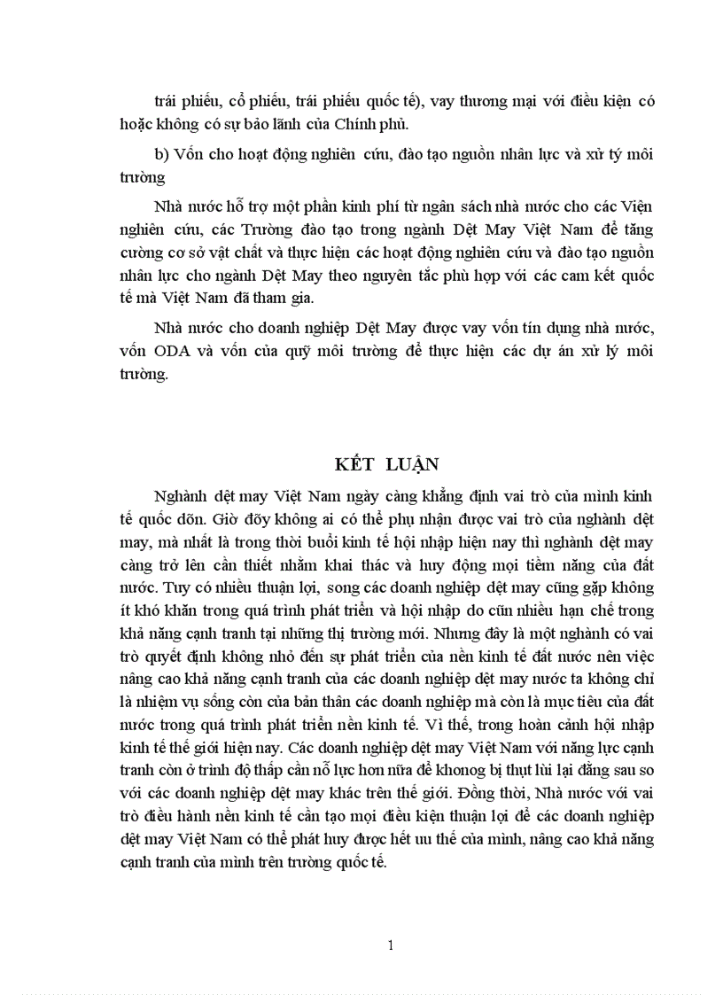 image for page Thực trạng và giải pháp nâng cao khả năng cạnh tranh của các doanh nghiệp dệt may Việt Nam