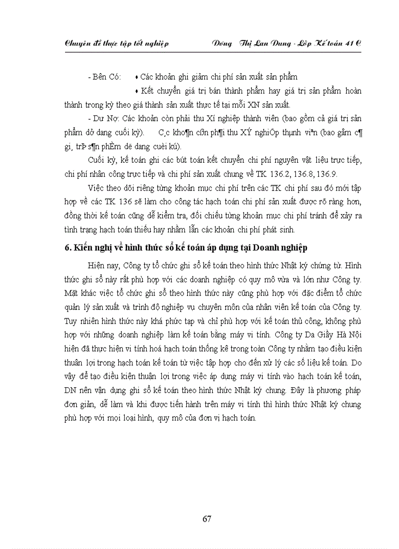 image for page Hoàn thiện hạch toán hạch toán chi phí sản xuất và tính giá thành sản phẩm tại Công ty Da Giầy Hà Nội 1