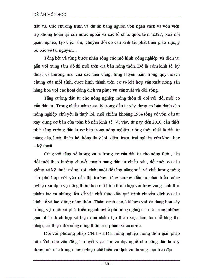 image for page Giải pháp giải quyết và tạo việc làm ở nông thôn