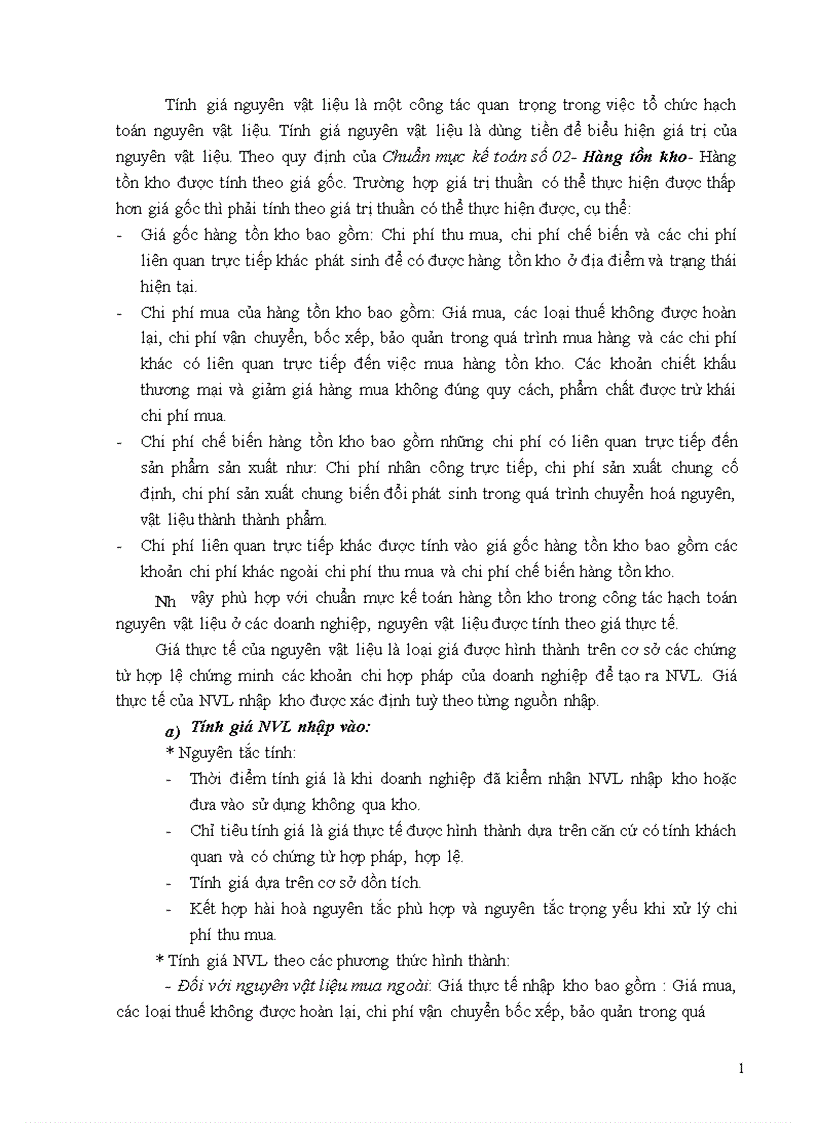 image for page Một số vấn đề về kế toán nguyên vật liệu trong doanh nghiệp sản xuất 1