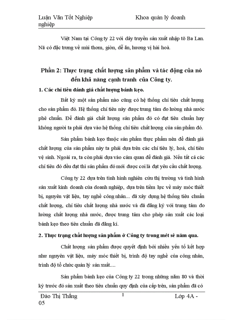 image for page Chất lượng sản phẩm với việc nâng cao khả năng cạnh tranh ở công ty 22