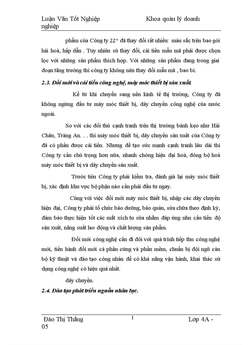 image for page Chất lượng sản phẩm với việc nâng cao khả năng cạnh tranh ở công ty 22