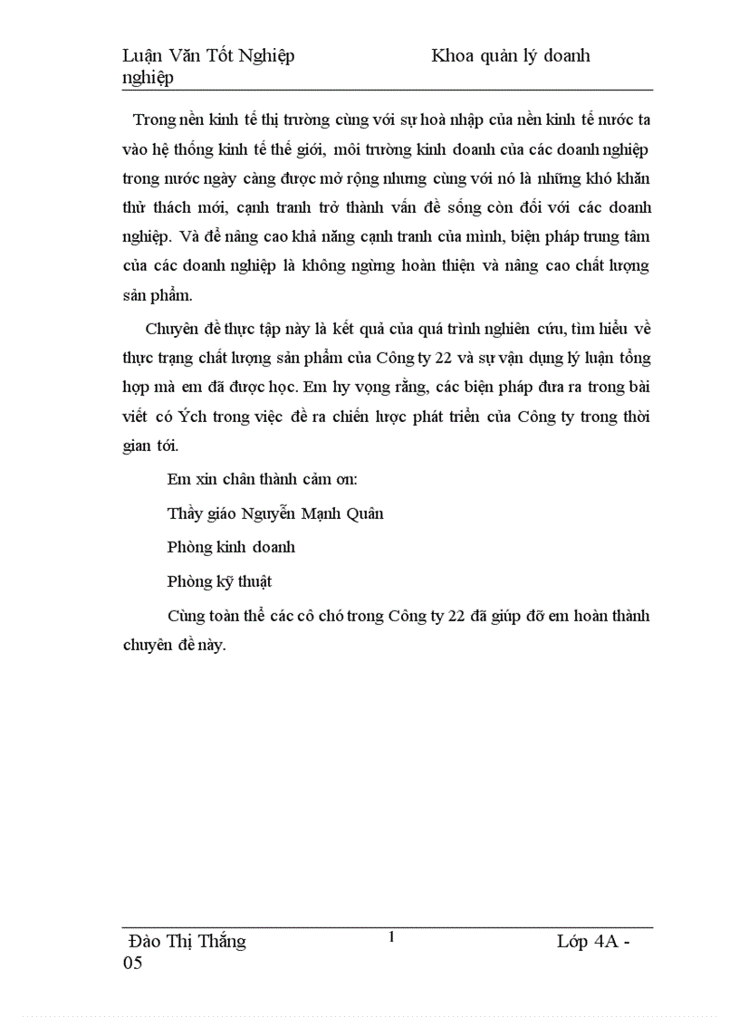 image for page Chất lượng sản phẩm với việc nâng cao khả năng cạnh tranh ở công ty 22