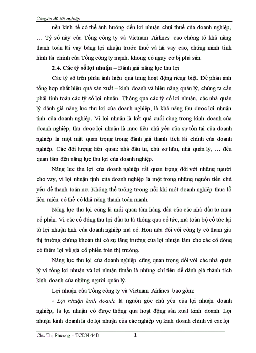 image for page Phân tích tài chính và nâng cao hiệu quả tài chính của Tổng công ty Hàng không Việt Nam 1